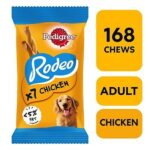 168 Pedigree Rodeo Dog Treats Chicken Dog Chews 24x123g