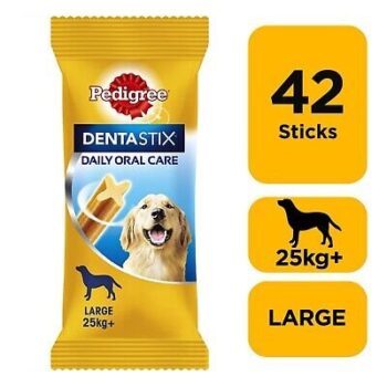 42 Pedigree Dentastix Daily Adult Large Dog Treats 42 Dental Sticks Dog Chews