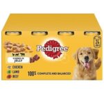 24 x 385g Pedigree Adult Wet Dog Food Tins Mixed Selection in Jelly Dog Can